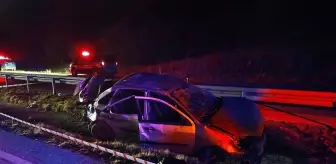 Çorum'da Otomobil Devrildi: 1 Ölü, 2 Yaralı