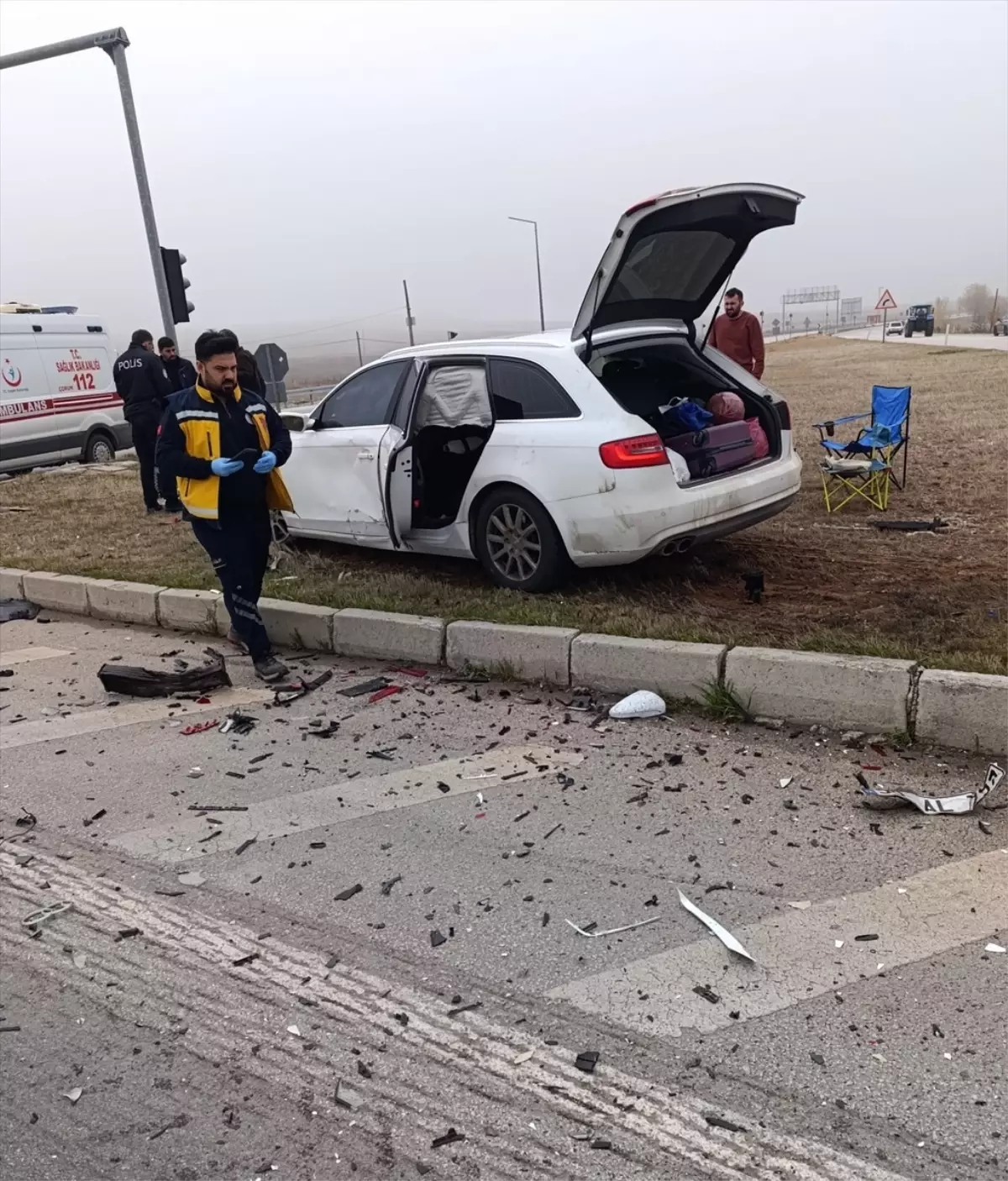 Çorum'da Trafik Kazası: 5 Yaralı