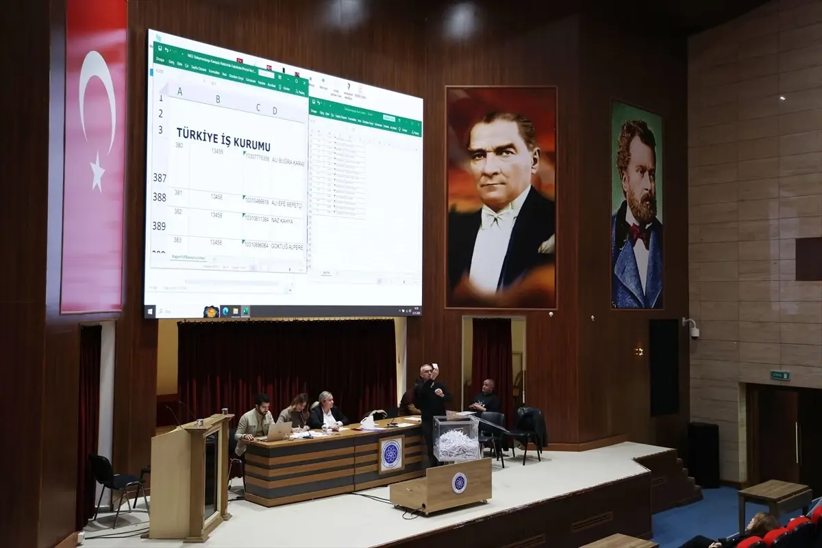 İŞKUR Gençlik Programı için Tekirdağ Üniversitesinde Çekiliş Yapıldı