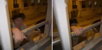 Yurda pencereden çıkmaya çalışan öğrenci, kabusu yaşadı