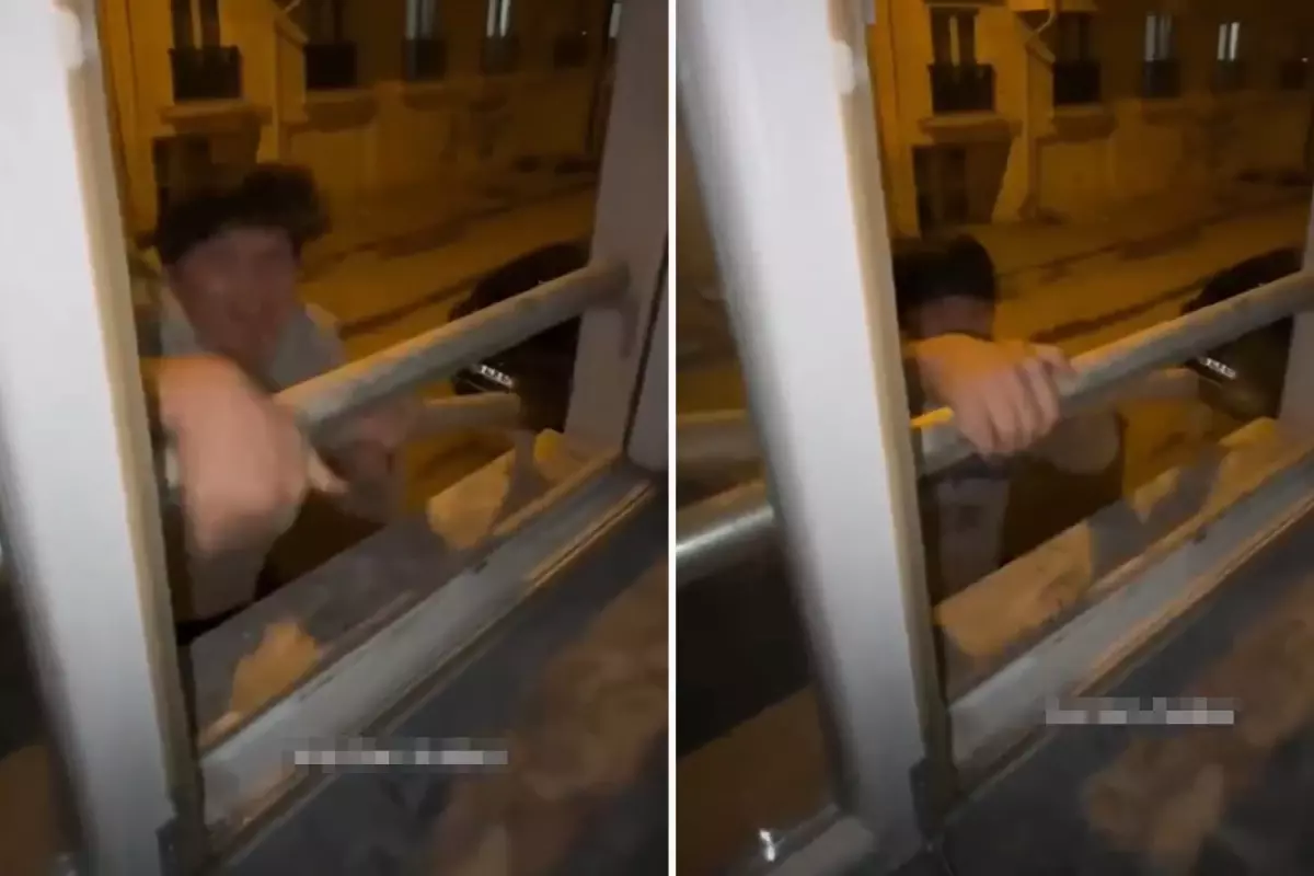 Yurda pencereden çıkmaya çalışan öğrenci, kabusu yaşadı