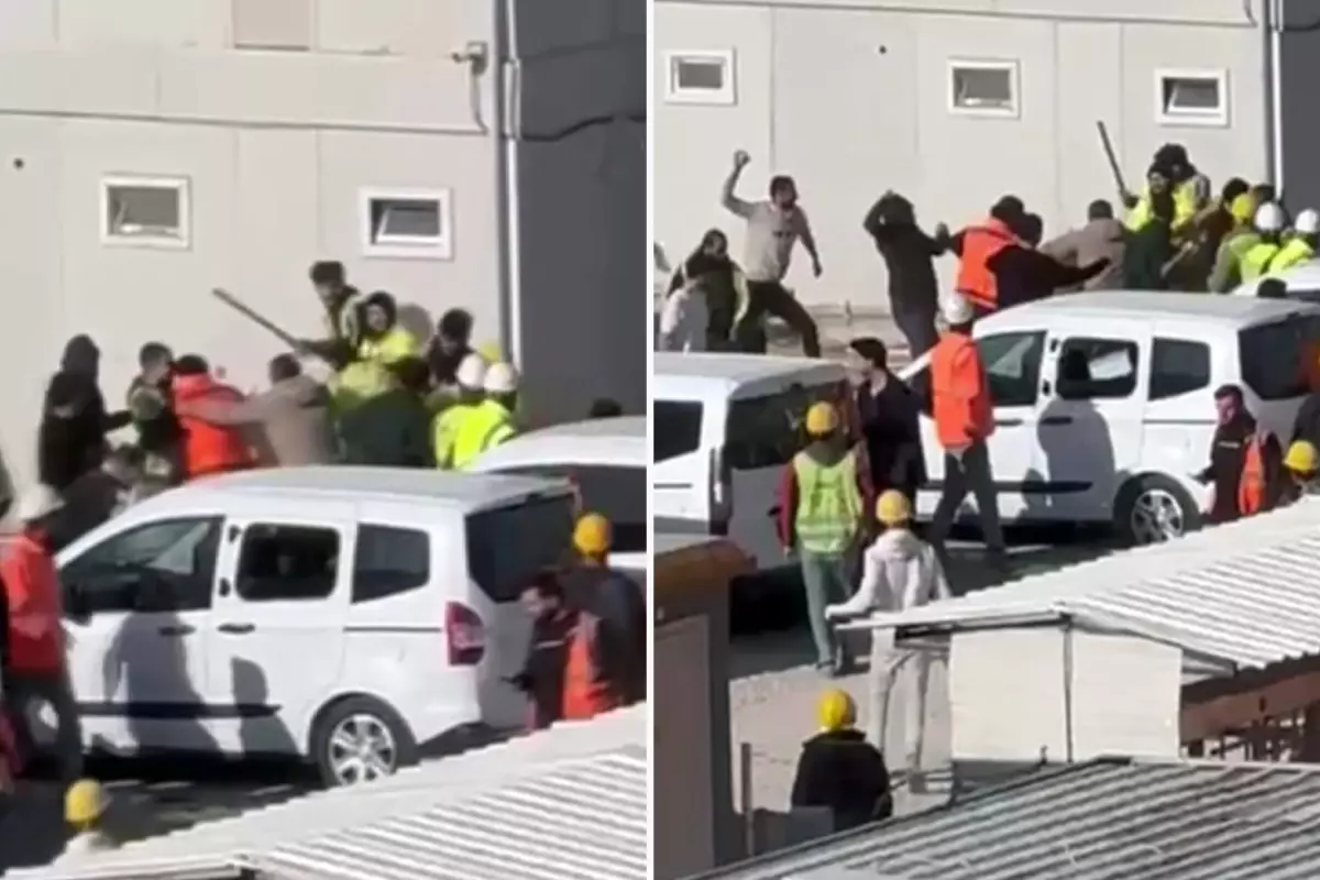 Ankara'da inşaat işçileri arasında taşlı sopalı kavga