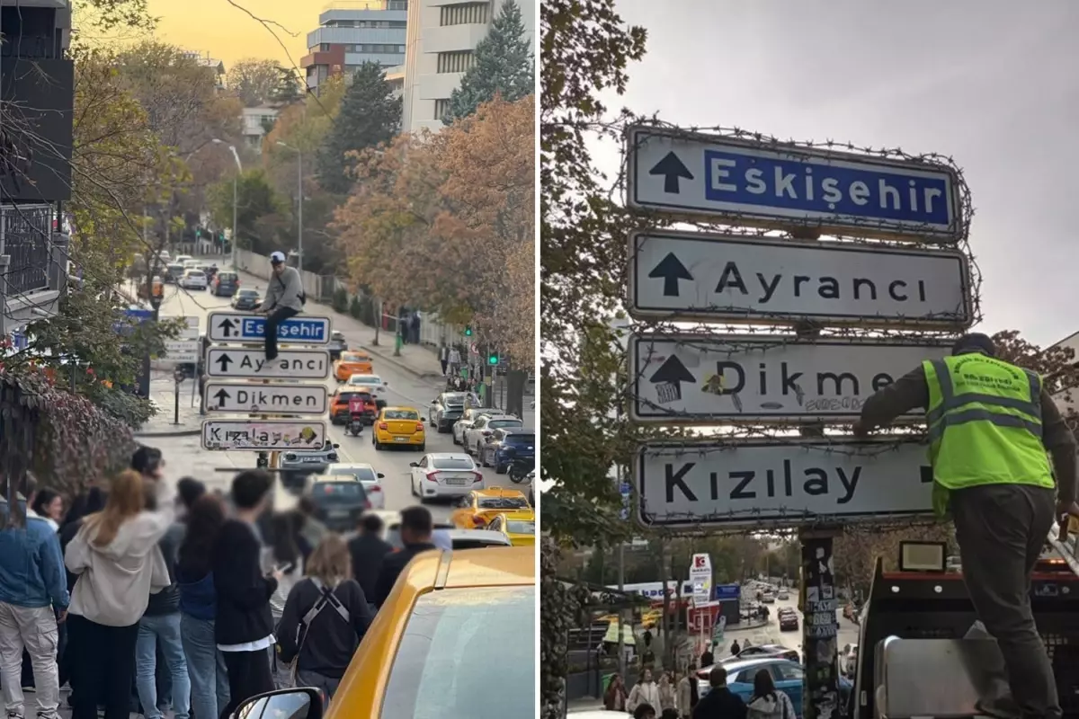 Ankara'daki tabela akımı kötü sonla bitti: 2 kişiyi hastaneye zor yetiştirdiler
