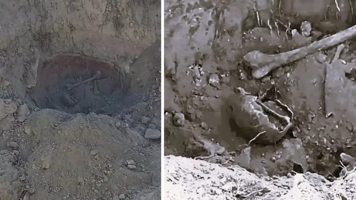 Denizli'de 5 toprak küpün içerisinde insana ait kemik parçaları bulundu