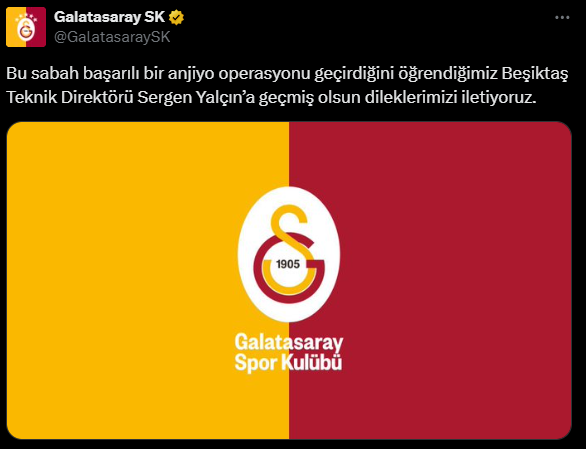 Sergen Yalçın underwent angioplasty