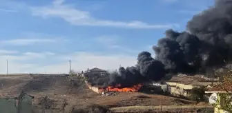 Kırşehir'de Bahçede Çıkan Yangın Kısa Sürede Söndürüldü