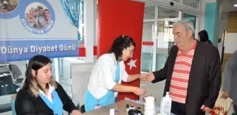 Ödemiş'te Dünya Diyabet Günü Etkinliği: Kan Şekeri Ölçüm Standı Kuruldu