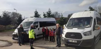 Edirne'de Okul Servisleri Denetlendi