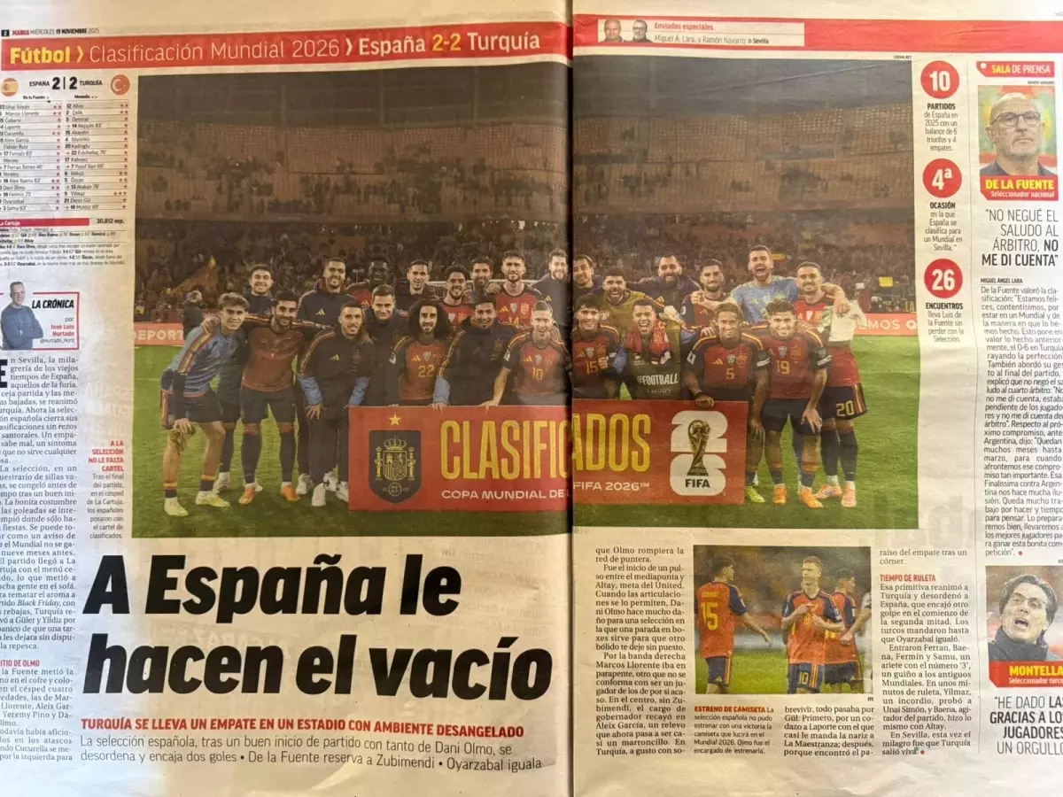 A Milli Takım, İspanya ile 2-2 Beraber Kalarak Play-Off Biletini Garantiledi