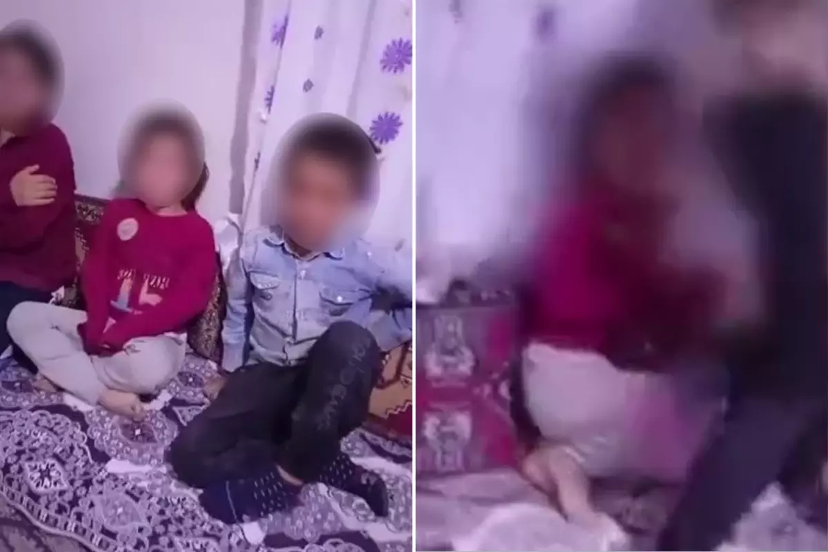 Böyle baba olmaz olsun! Çocuklarını sıraya dizip kemerle işkence etti