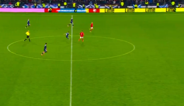 Historic victory from Scotland! Scored from midfield in the 90+9th minute, took them to the World Cup after 28 years