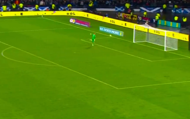 Historic victory from Scotland! Scored from midfield in the 90+9th minute, took them to the World Cup after 28 years