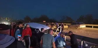 Kocaeli'de Bariyere Çarpan Hafif Ticari Araçta Sürücü Yaralandı