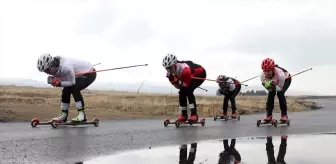 Erzurum'daki Kayaklı Koşu Takımı Olimpiyatlara Hazırlanıyor