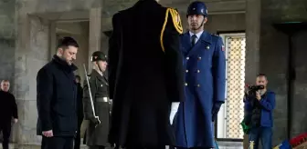 Zelenskiy Ankara'da! İlk durağı Anıtkabir oldu