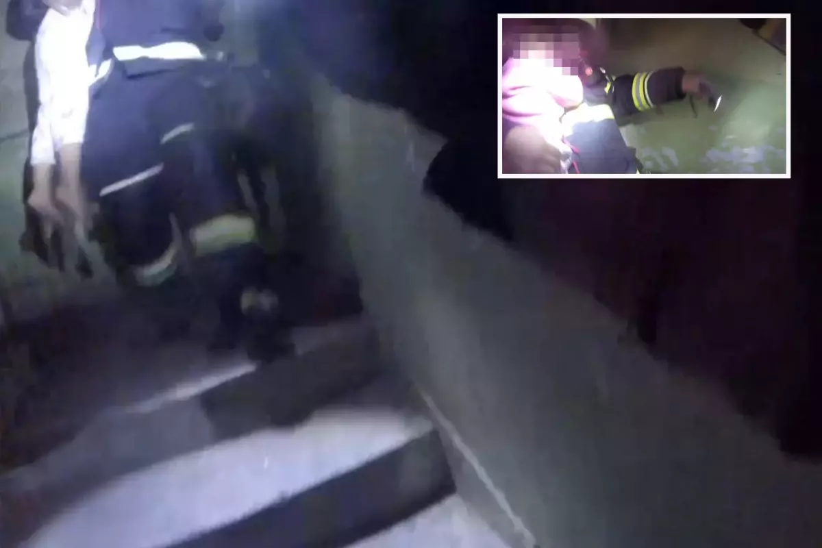 Diyarbakır'da 2'si çocuk 7 kişinin etkilendiği yangın kask kamerasına yansıdı