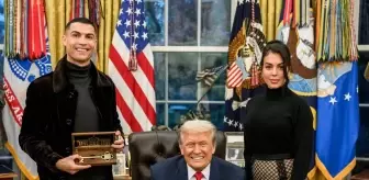 Trump'tan Ronaldo'ya sürpriz: Beyaz Saray'ın anahtarını verdi