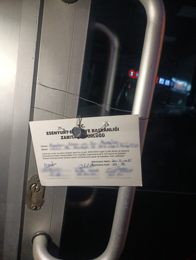 42 Thousand Lira Fine for Unlicensed Chicken Döner Shop in Esenyurt