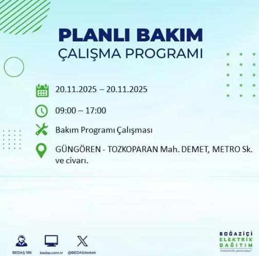 İstanbul elektrikler neden gitti?