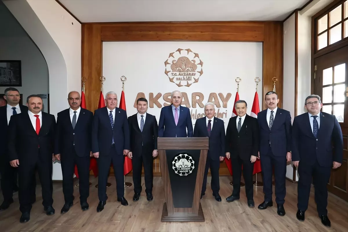 TBMM Başkanı Numan Kurtulmuş Aksaray'da Valiliği Ziyaret Etti