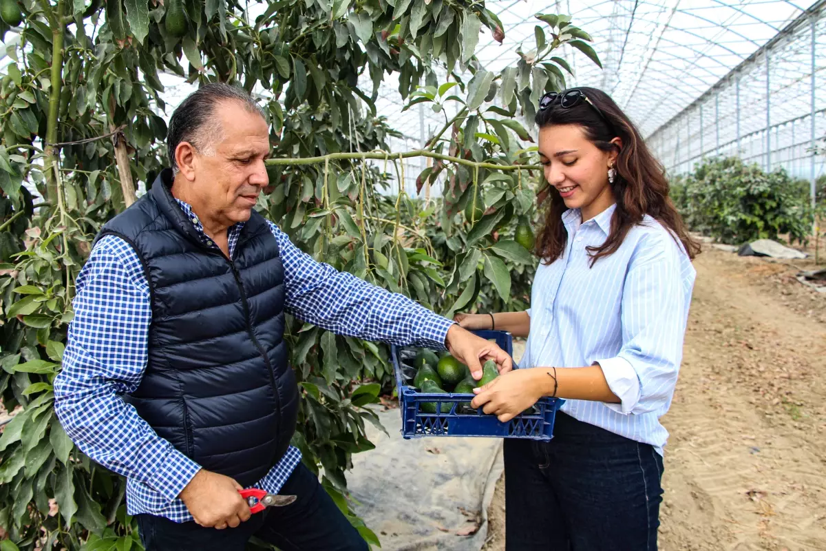 Emekli doktor, 4 kuşaktır süren tarım geleneğini kızıyla tropikal meyve serasına dönüştürdü