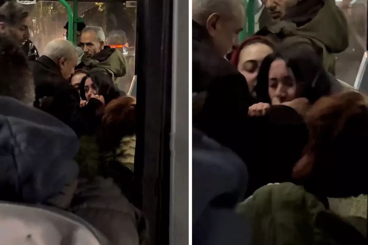 Kadın yolcu, otobüste tartıştığı başka kadın yolcuyu ısırdı