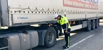 Kırşehir'de Kış Lastiği Denetimi Gerçekleştirildi