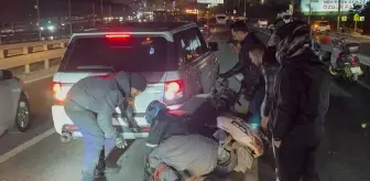Küçükçekmece'de Motosiklet Kazası: Sürücü Yaralandı, Trafik Yoğunluğu Oluştu