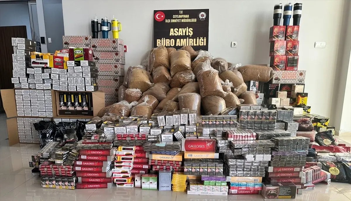 Ceylanpınar'da Gümrük Kaçağı Malzeme Operasyonu: 14 Şüpheli Gözaltında