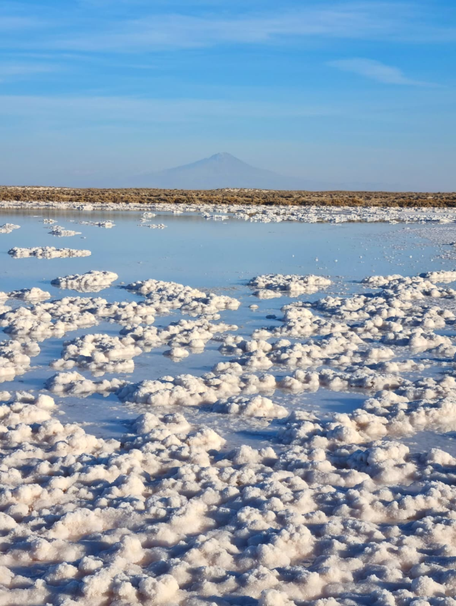 The water has receded, Tuz Lake has become the new favorite of photographers