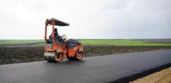 Edirne'de Köy Yolları Sıcak Asfaltla Yenileniyor