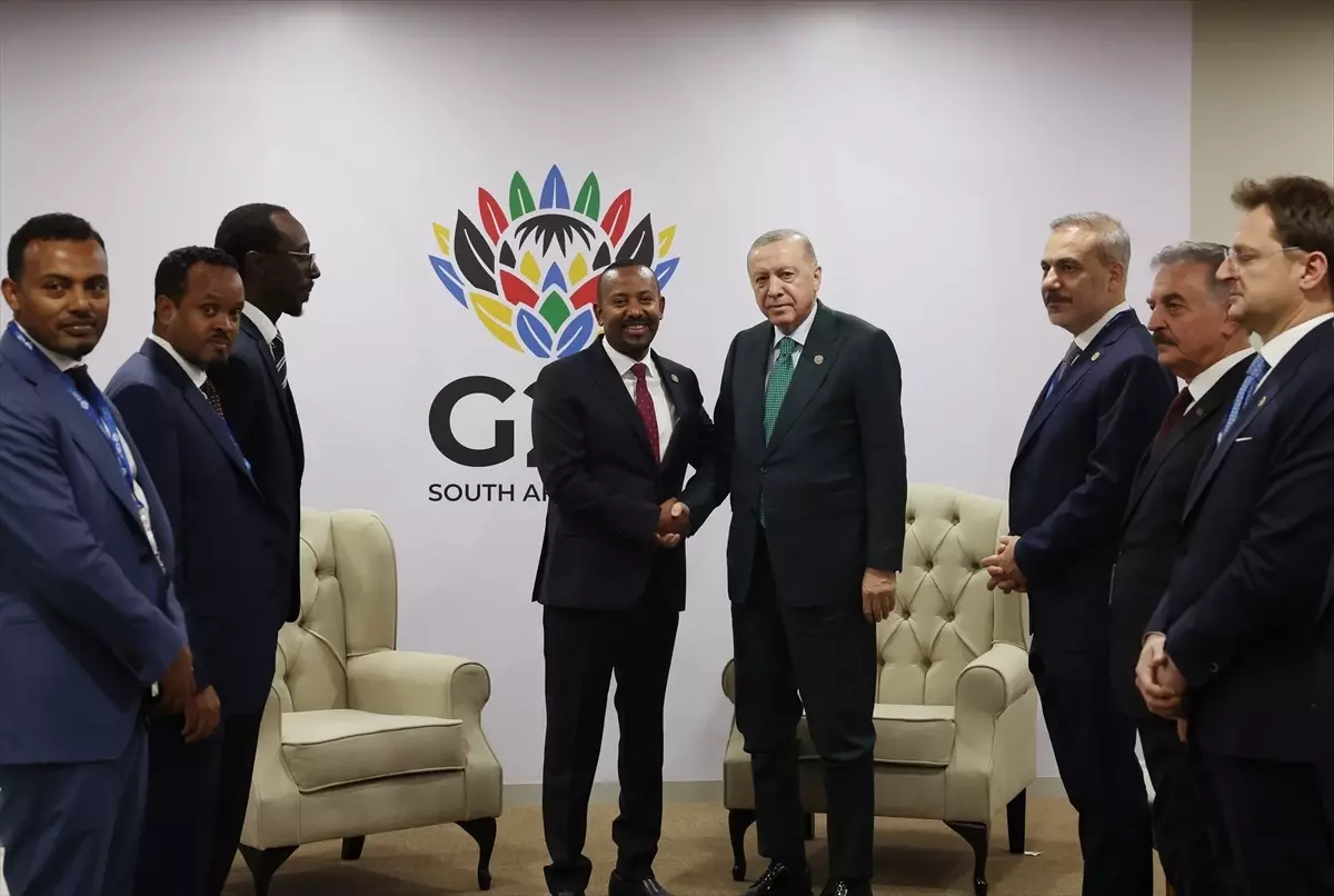 Cumhurbaşkanı Erdoğan, Etiyopya Başbakanı Abiy Ahmed Ali'yi kabul etti