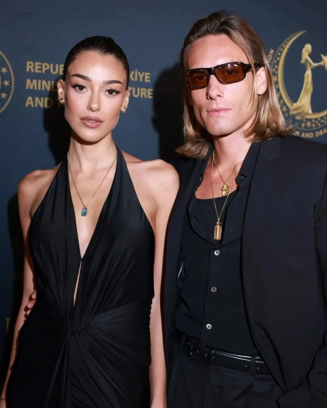 Dilan Çiçek Deniz with her ex-boyfriend's close friend