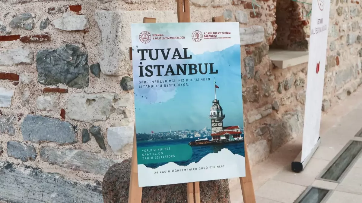 Kız Kulesi'nde Öğretmenler Günü Etkinliği: 'Tuval İstanbul'