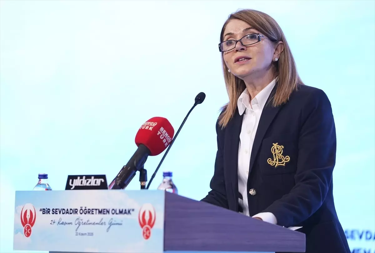 MHP Genel Başkan Yardımcısı Topcu, Öğretmenler Günü programında konuştu Açıklaması