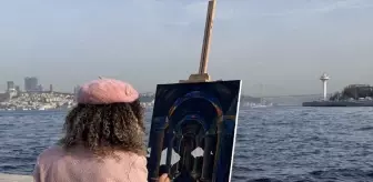 Öğretmenler Kız Kulesi'nden İstanbul'u tuvallerine yansıttı