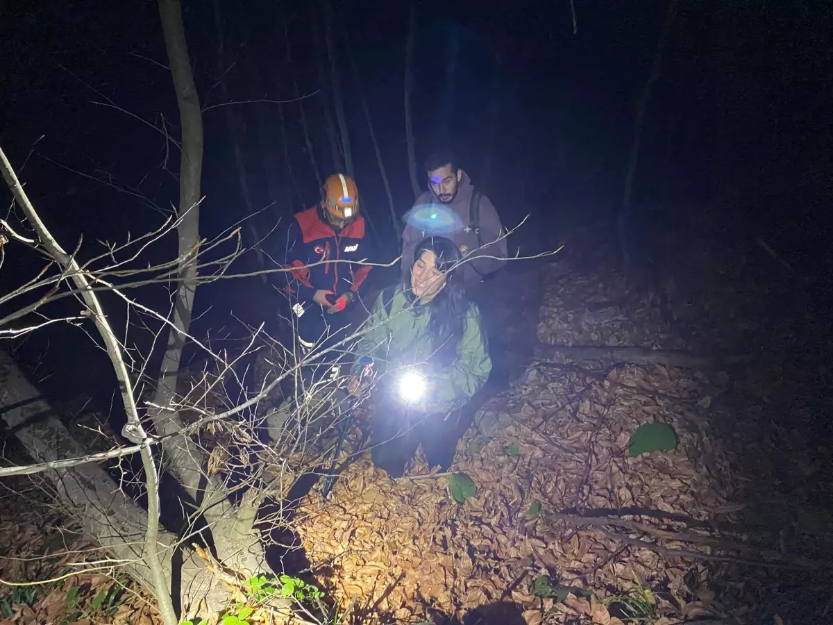 Bursa'da Yürüyüş Yaparken Mahsur Kaldılar