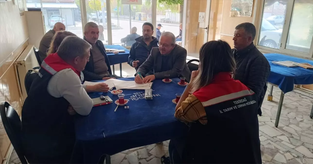 Tekirdağ'da Üreticilere Bilgilendirme Toplantıları Düzenleniyor