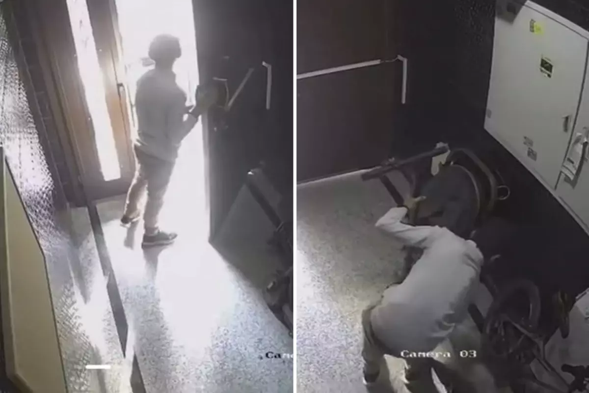 Yaptığı rezilliği kimse görmüyor sandı ama kamera kayıttaydı