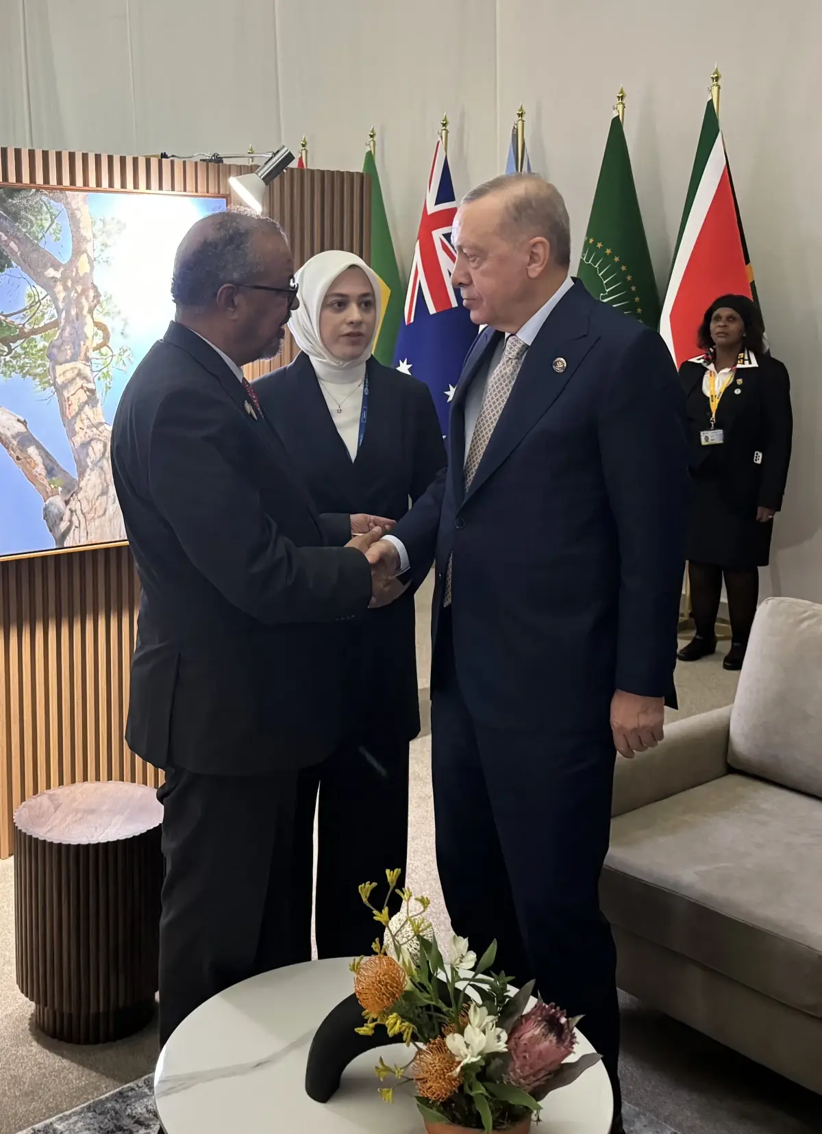 Cumhurbaşkanı Erdoğan, DSÖ Genel Direktörü Ghebreyesus'u kabul etti