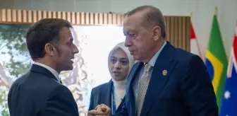 Cumhurbaşkanı Erdoğan Fransa Cumhurbaşkanı Macron ile görüştü