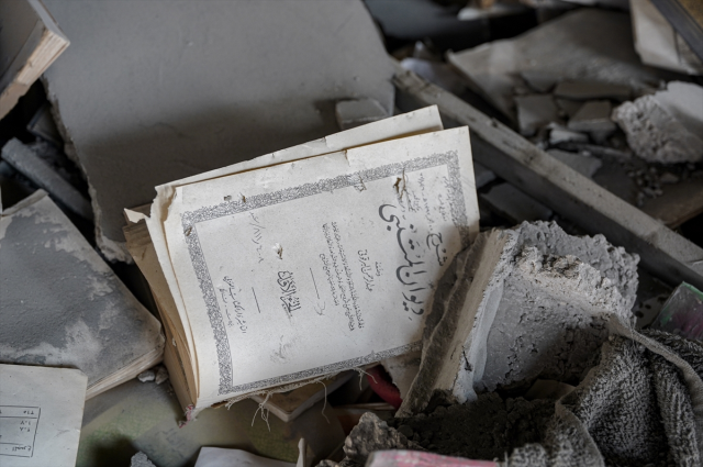 Collection of treasures found in the rubble of Gaza