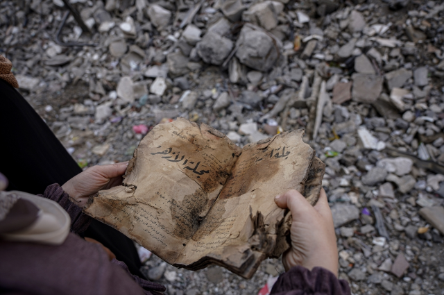 Collection of treasures found in the rubble of Gaza