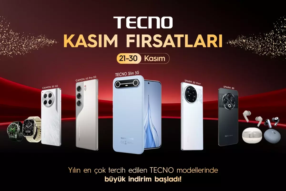 BLACK FRIDAY'İN YILDIZI: TECNO AKILLI TELEFONLAR