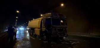 Bursa'da Su Tankerinde Yangın: Trafik Kaosu