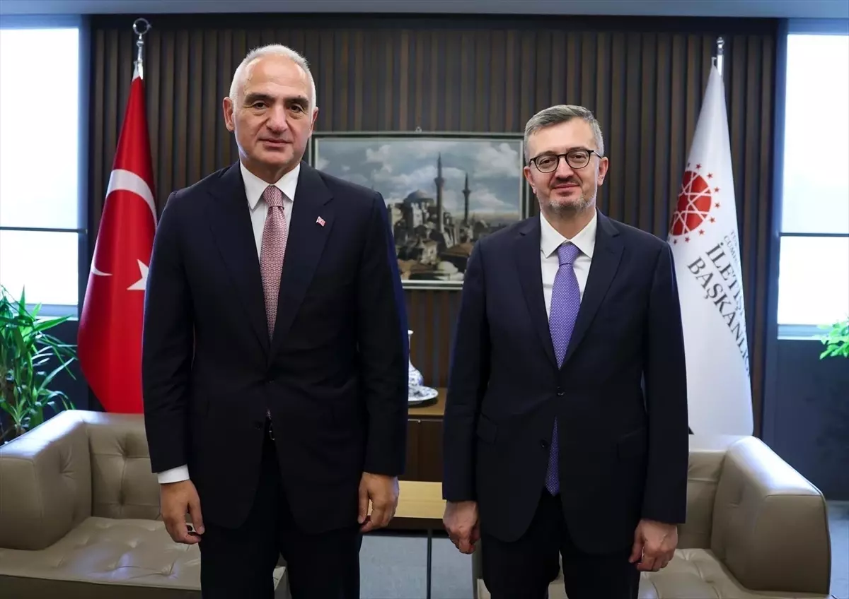 Bakan Ersoy, İletişim Başkanı Duran'ı Ziyaret Etti