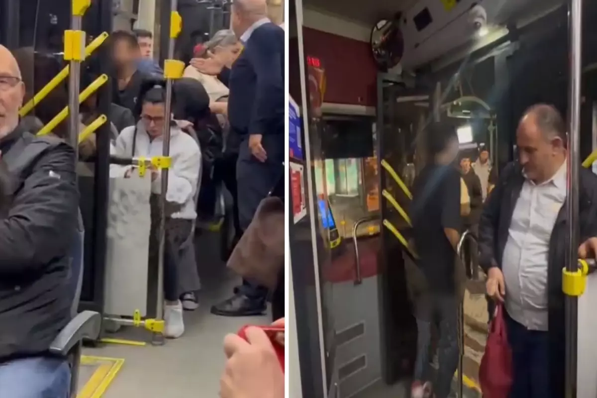 İstanbul'da skandal görüntü! Otobüste herkesin içinde tuvaletini yaptı