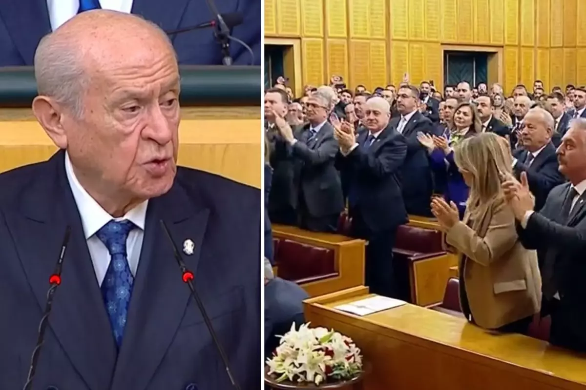 Devlet Bahçeli 'Darağacı' dedi, parti grubu ayağa kalktı
