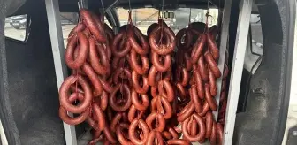 Hatay'da İzinsiz Üretim Yapılan 120 Kilogram Sucuğa El Konuldu