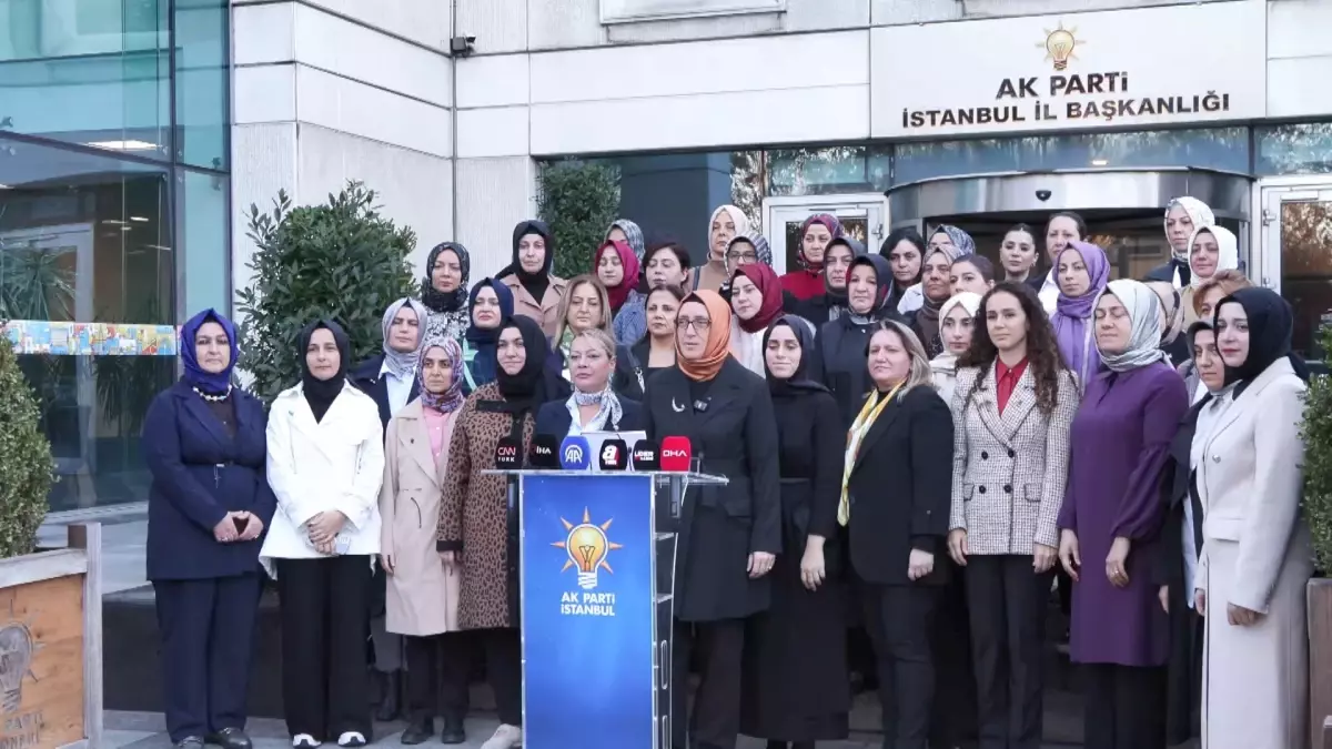İstanbul-AK Parti İstanbul İl Kadın Kolları'ndan kadına yönelik şiddetle mücadele günü açıklaması